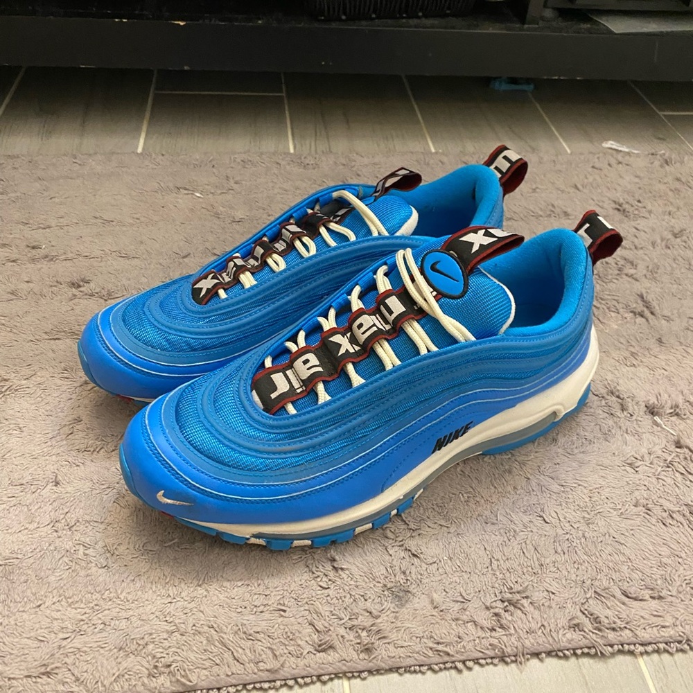 Nike Air Max 97 Blue and White Sneakers